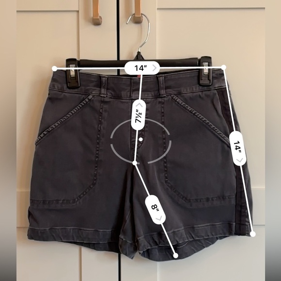 SPANX Stretch Twill Shorts 6”, in Gray Size Small - Picture 5 of 5